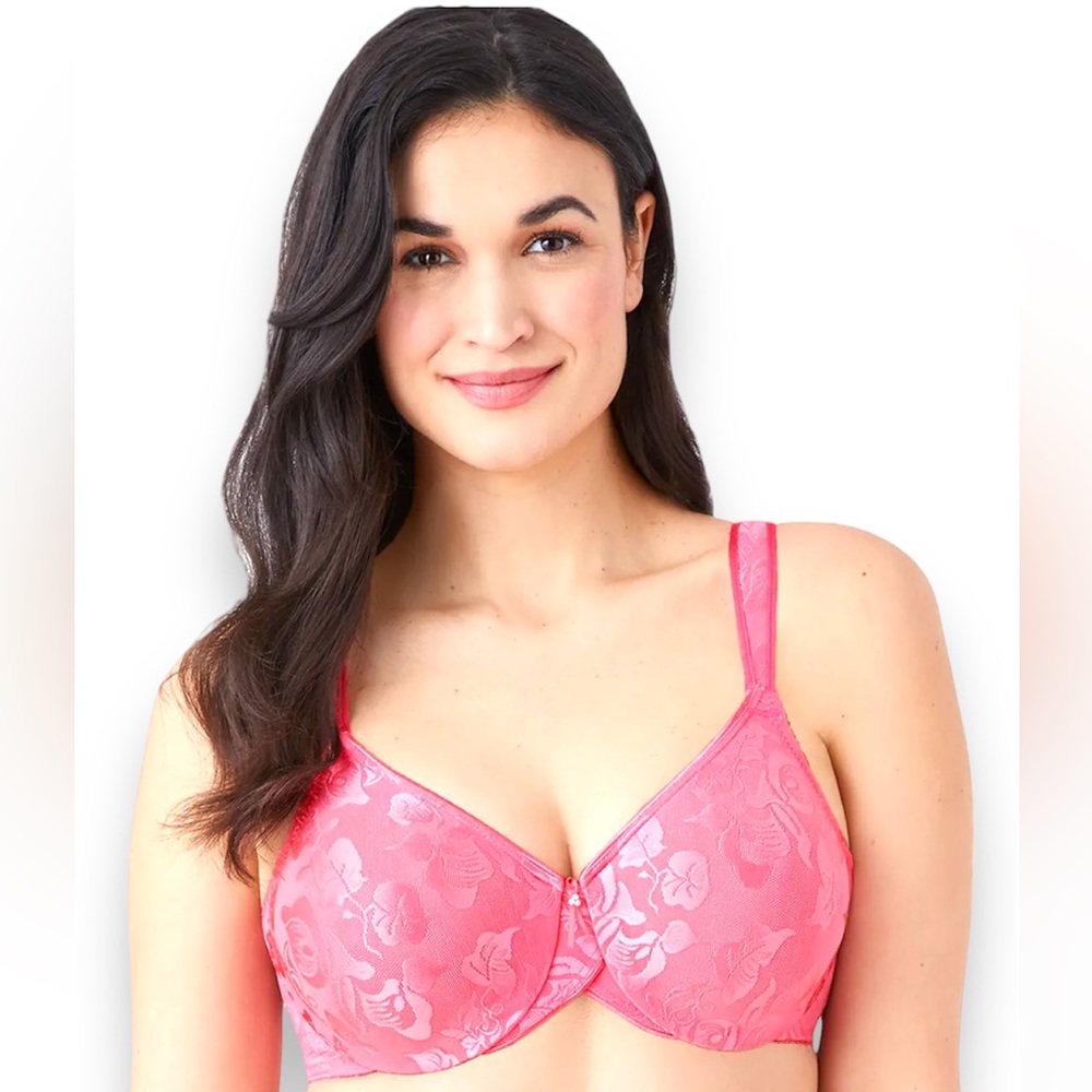Wacoal Pink Breast Cancer Awareness Seamless Underwire Bra (34DDD)